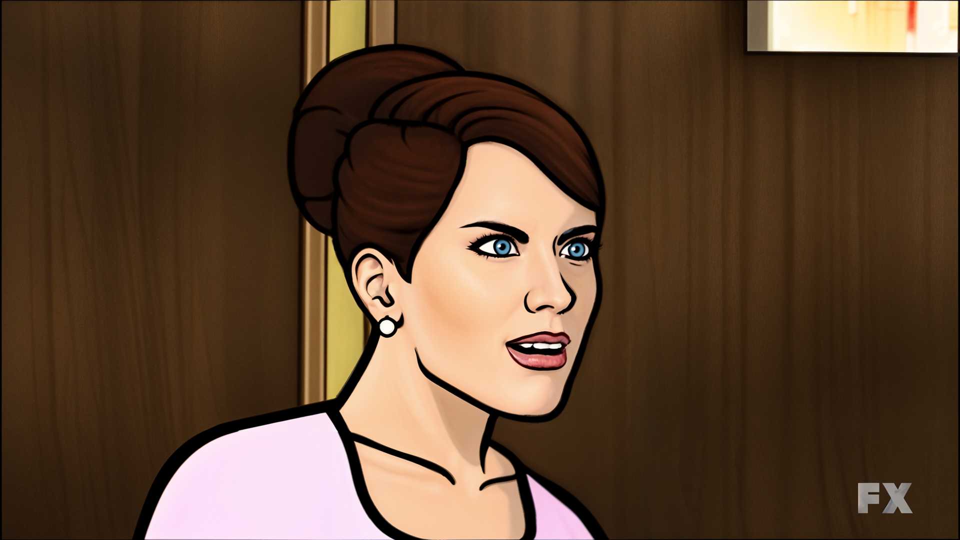 Archer Season 6: Sterling Archer and Lana Kane in a Heated Office Discussion