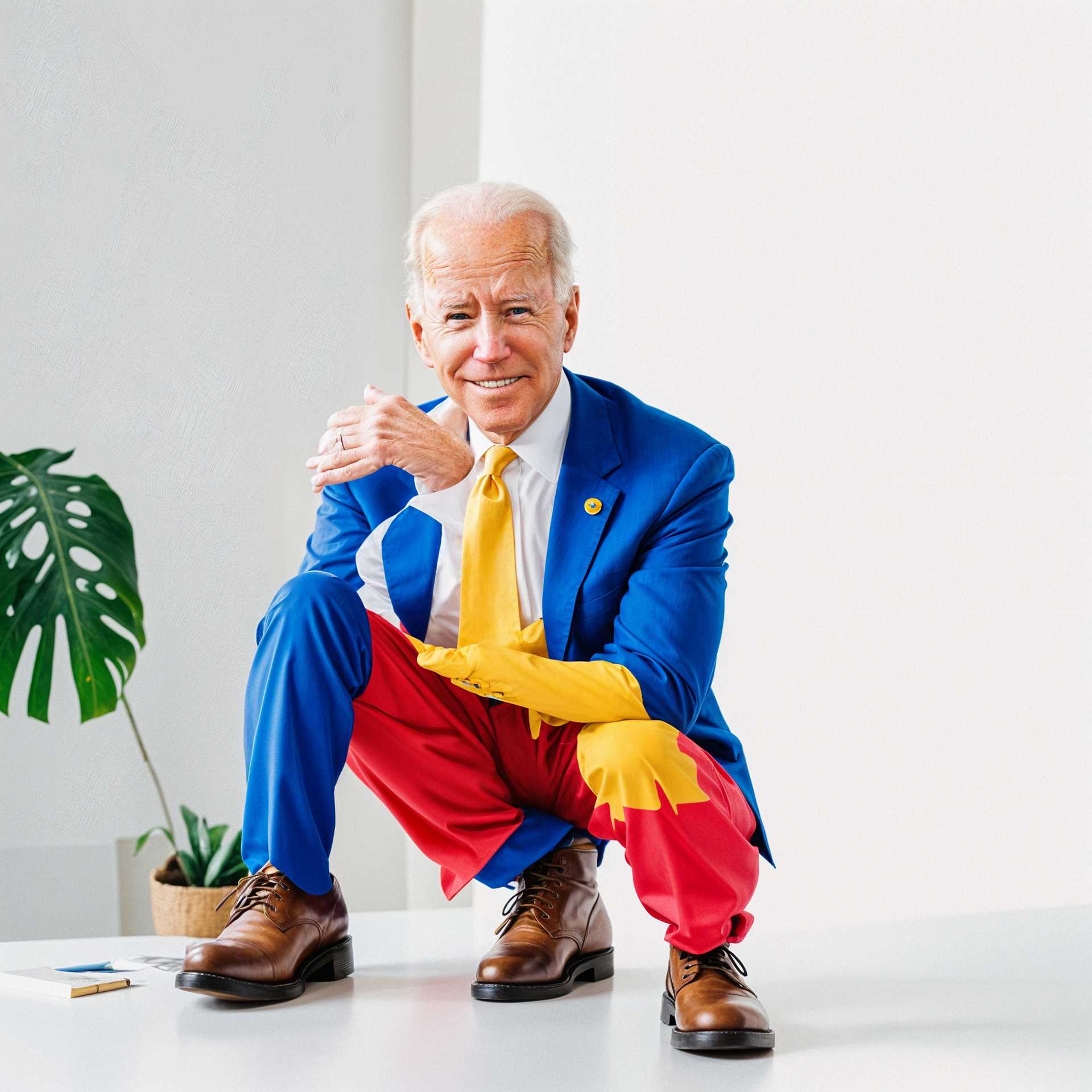 Colorful and Creative: A Portrait of a Man in a Vibrant Suit