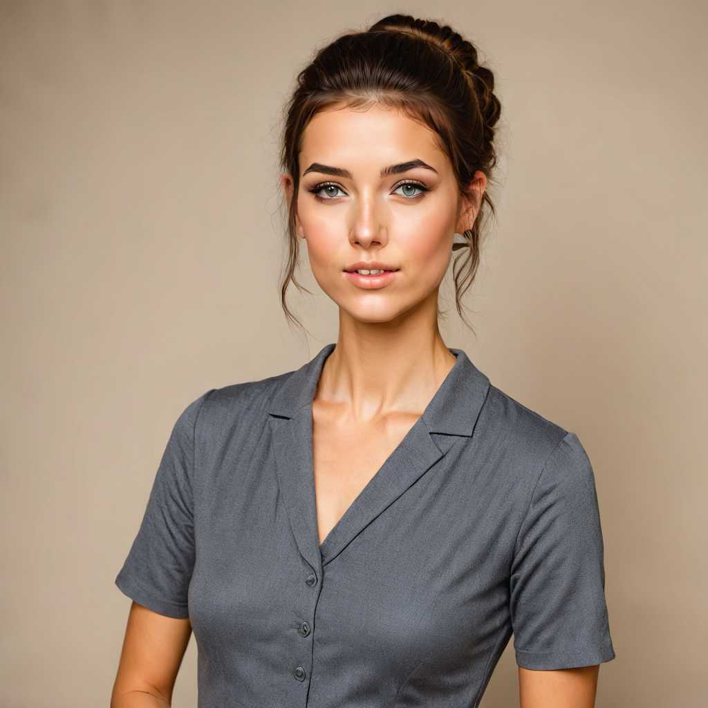 Professional Woman in Gray Blazer