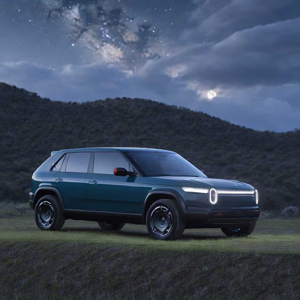 Rivian R1T Electric SUV A Glimmer of Modernity in the Night