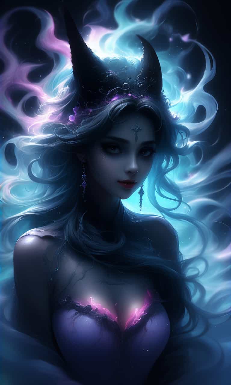 Unsplash art, a quirky portrait of a hauntingly beautiful dark ghost, furry style of paint, Realistic style, Halloween colors, hyper detailed intricately detailed, fantastical, intricate detail, splash screen, fantasy, concept art, 8k resolution, masterpiece, melting, complex background, intricate detailed, dark colors, fantasy, concept art, digital art, intricate, oil on canvas, masterpiece, expert, insanely detailed, 4k resolution.