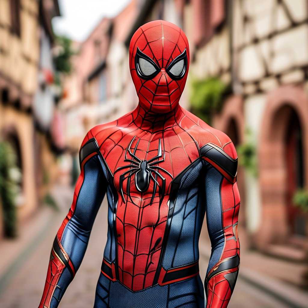 SpiderMan in a City Street Setting