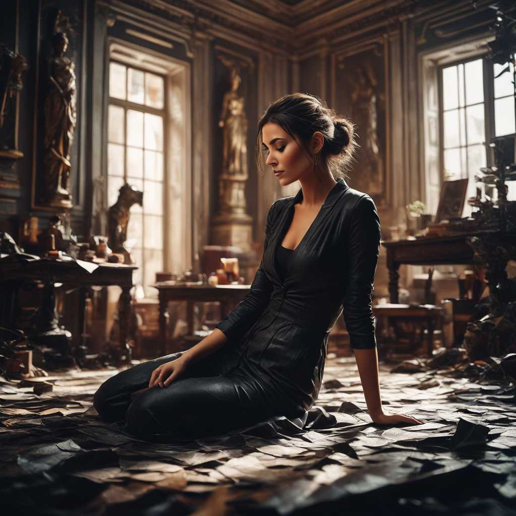 Enigmatic Elegance A Woman in Timeless Splendor