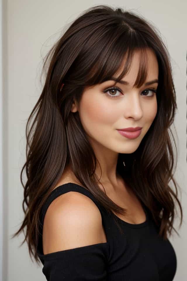 Chic and Elegant: A Woman with Sophisticated Style and Lush Hair
