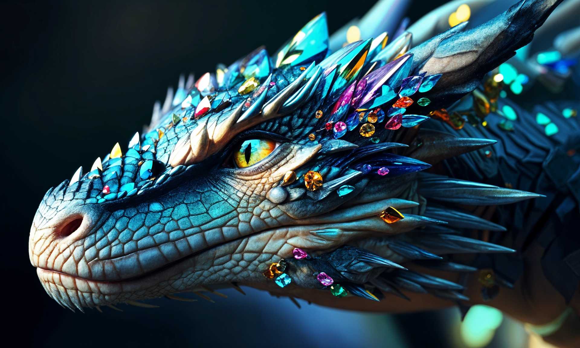 Iridescent Dragon's Gaze