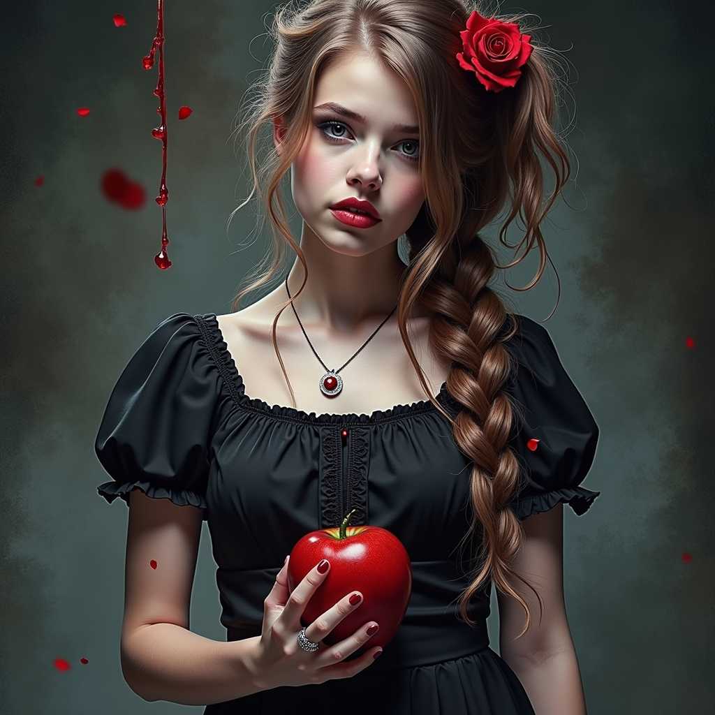 GOTHIC GIRL, DRAMATIC LIGHT
