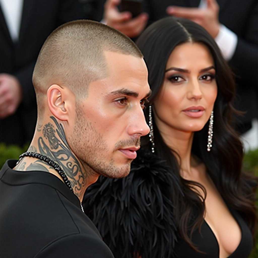 Red Carpet Fashion Statement A Couples SidebySide Elegance
