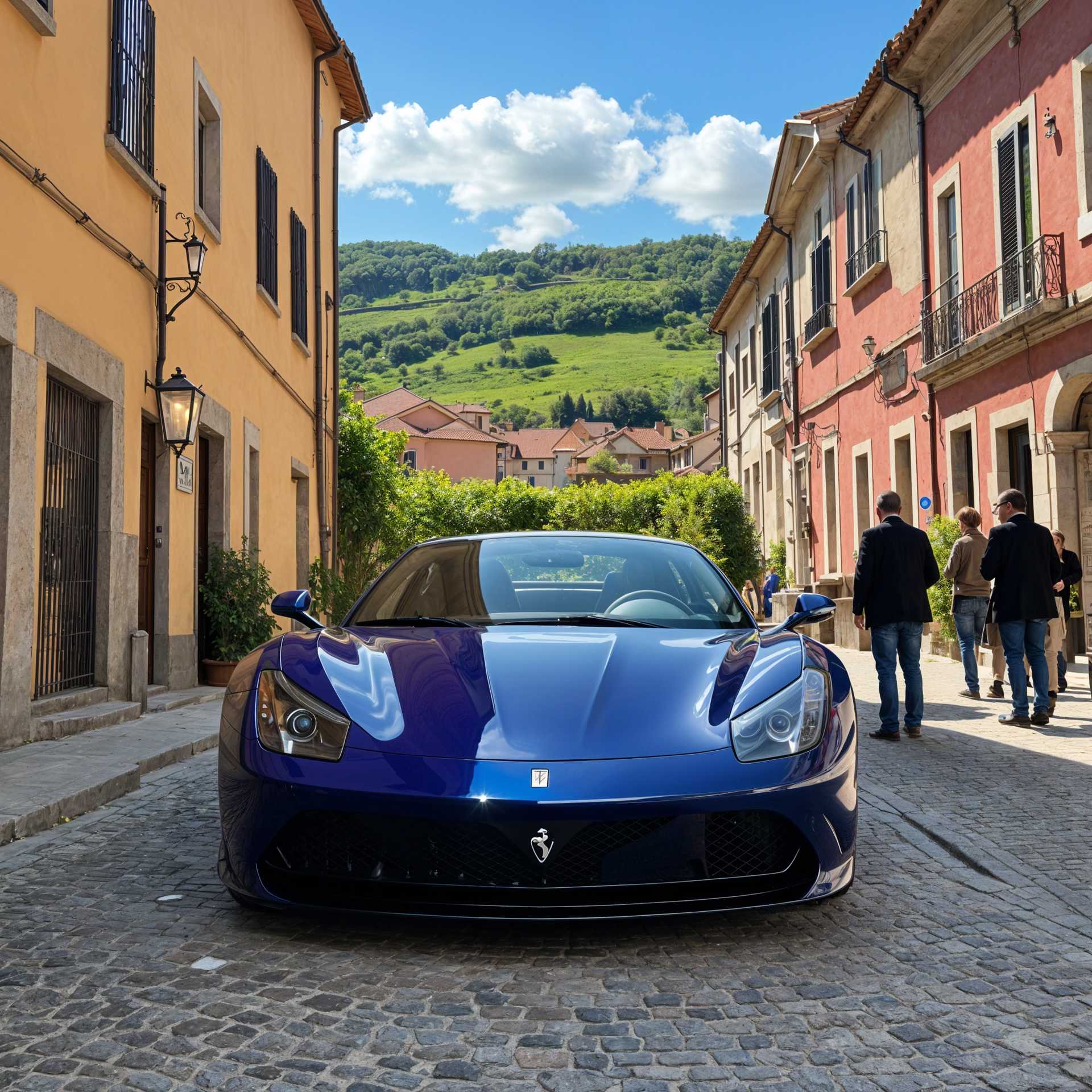 Exquisite Ferrari in the Heart of an Italian Village