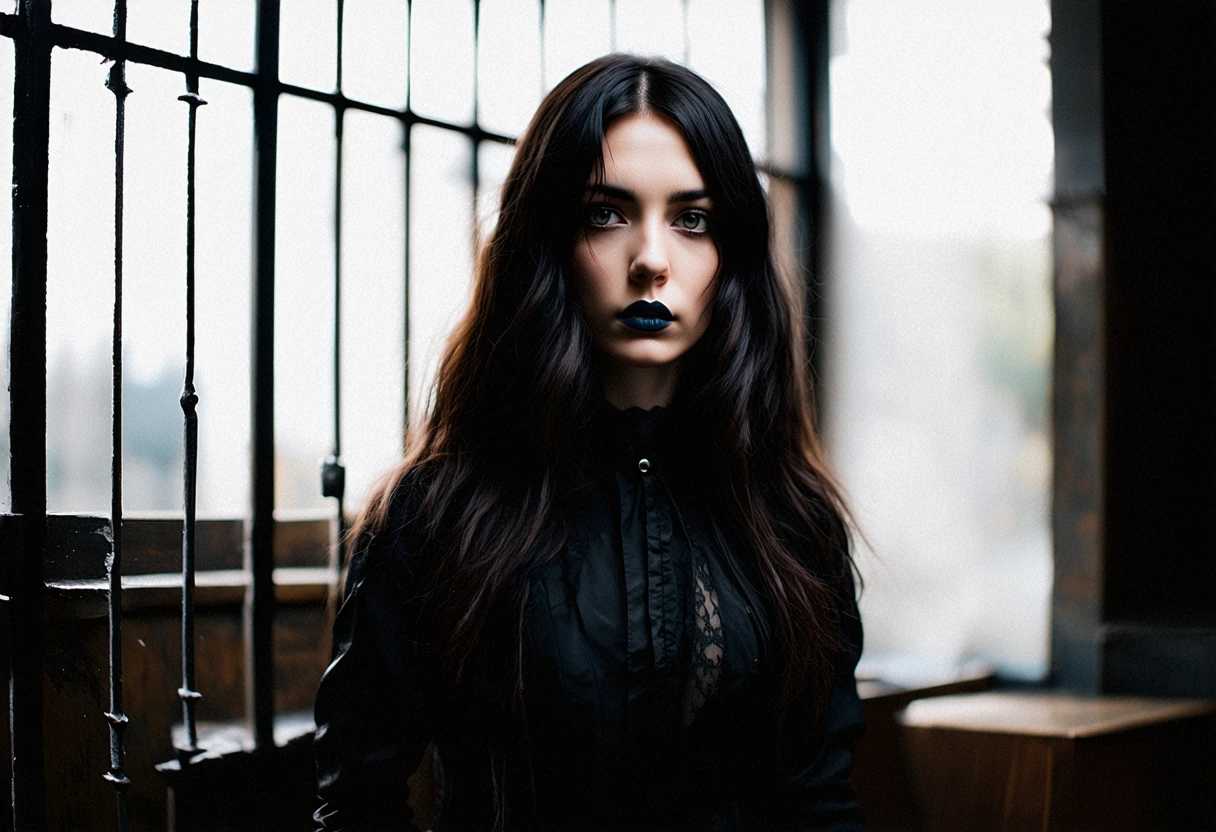 GOTHIC GIRL, DRAMATIC LIGHT