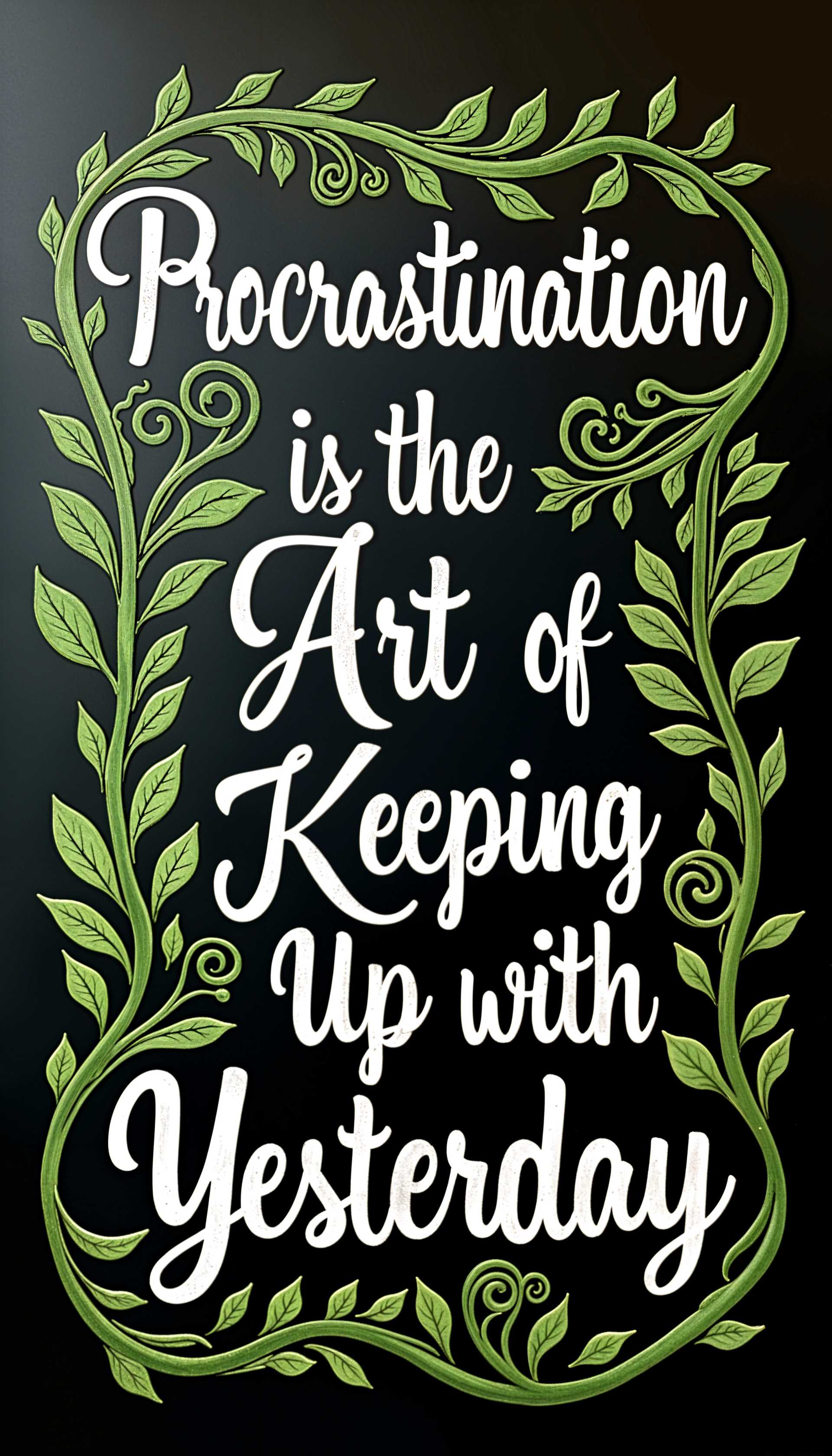 Procrastination: The Perpetual Chase of Yesterday