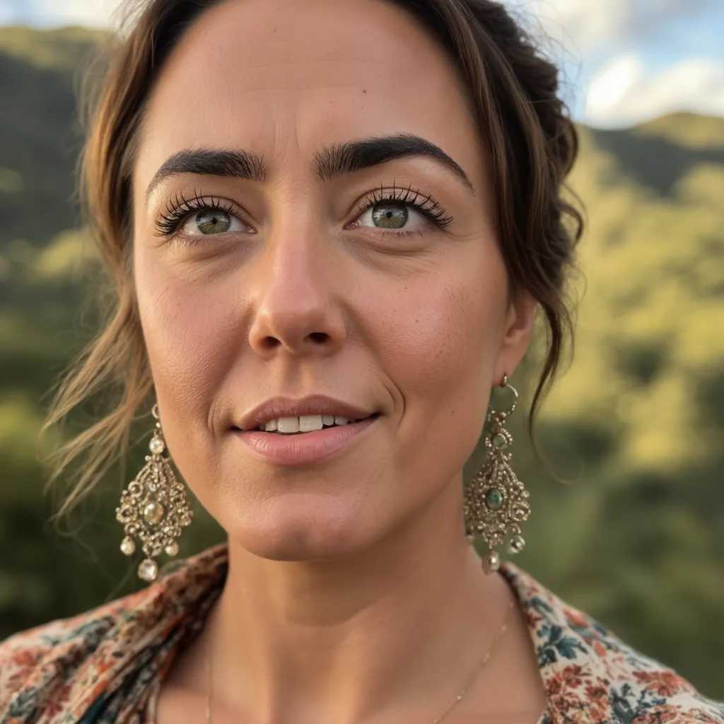 green eyes photo of woman