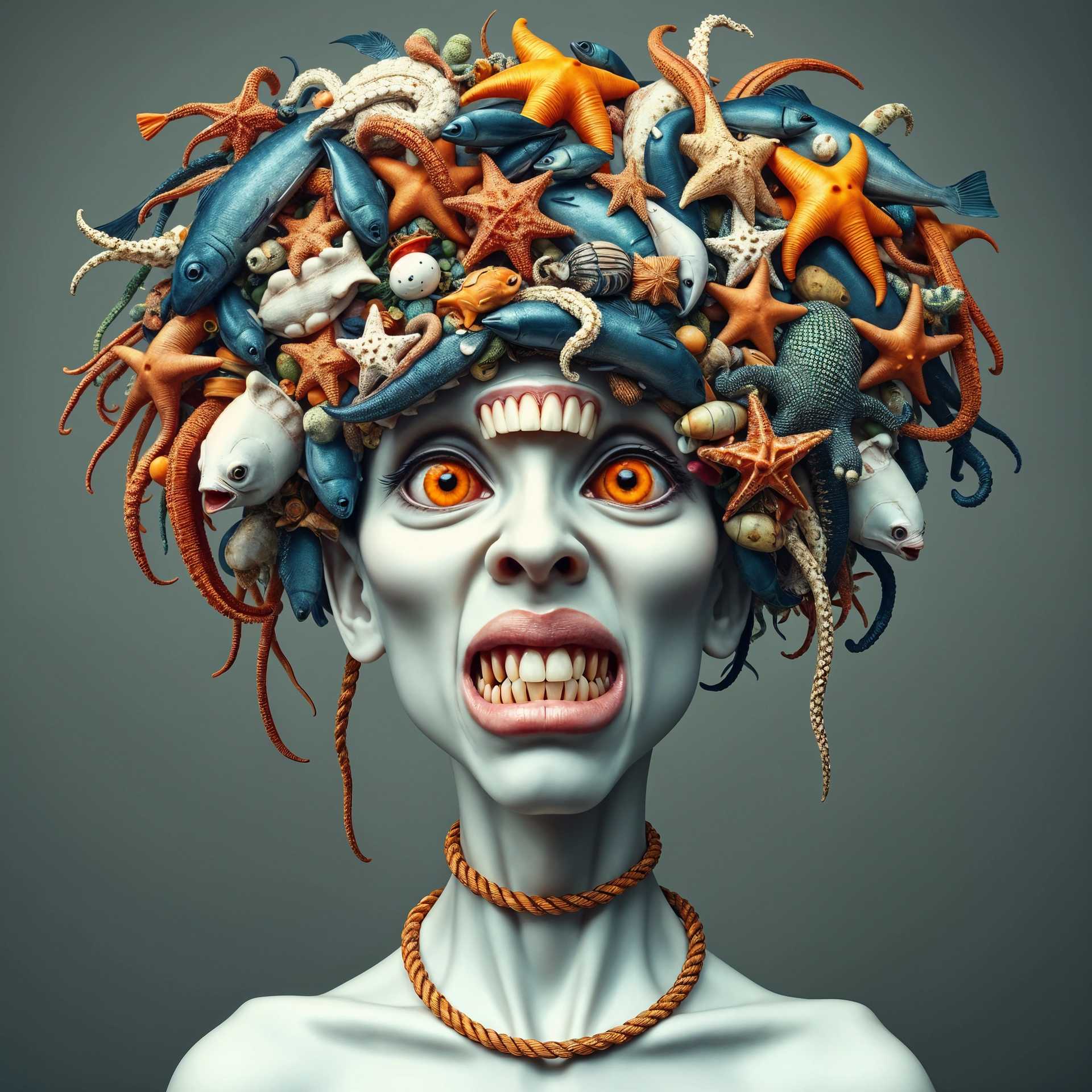 Marine Marvel: A Surreal Portrait of Oceanic Life