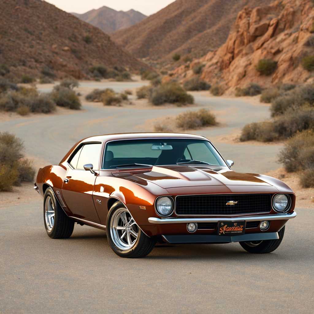 Classic Chevrolet Camaro in Desert Setting