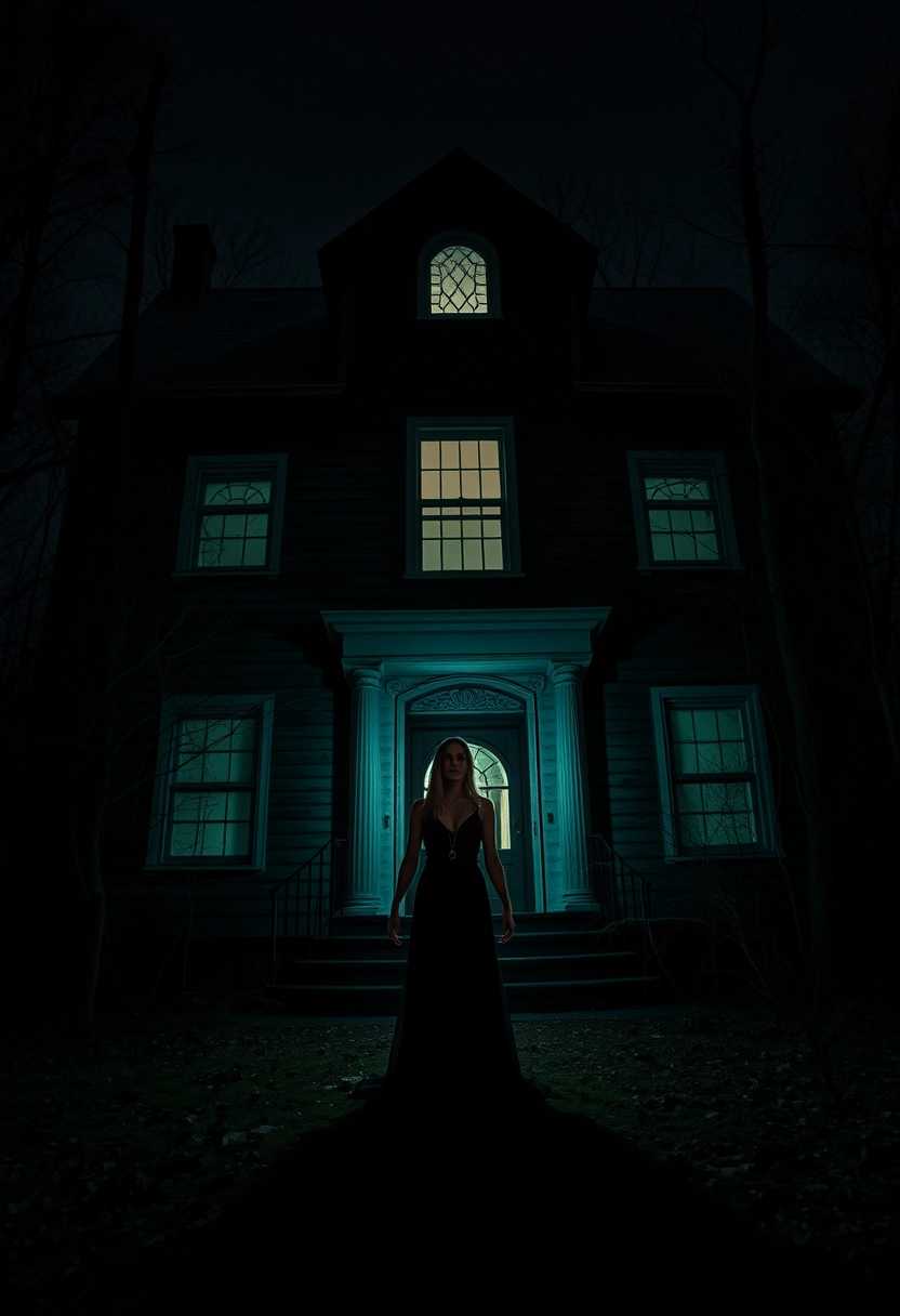 Silhouette at the Haunted House