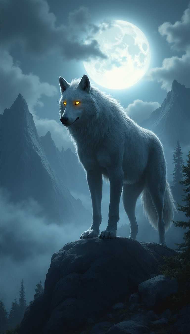Moonlit Guardian: The White Wolf