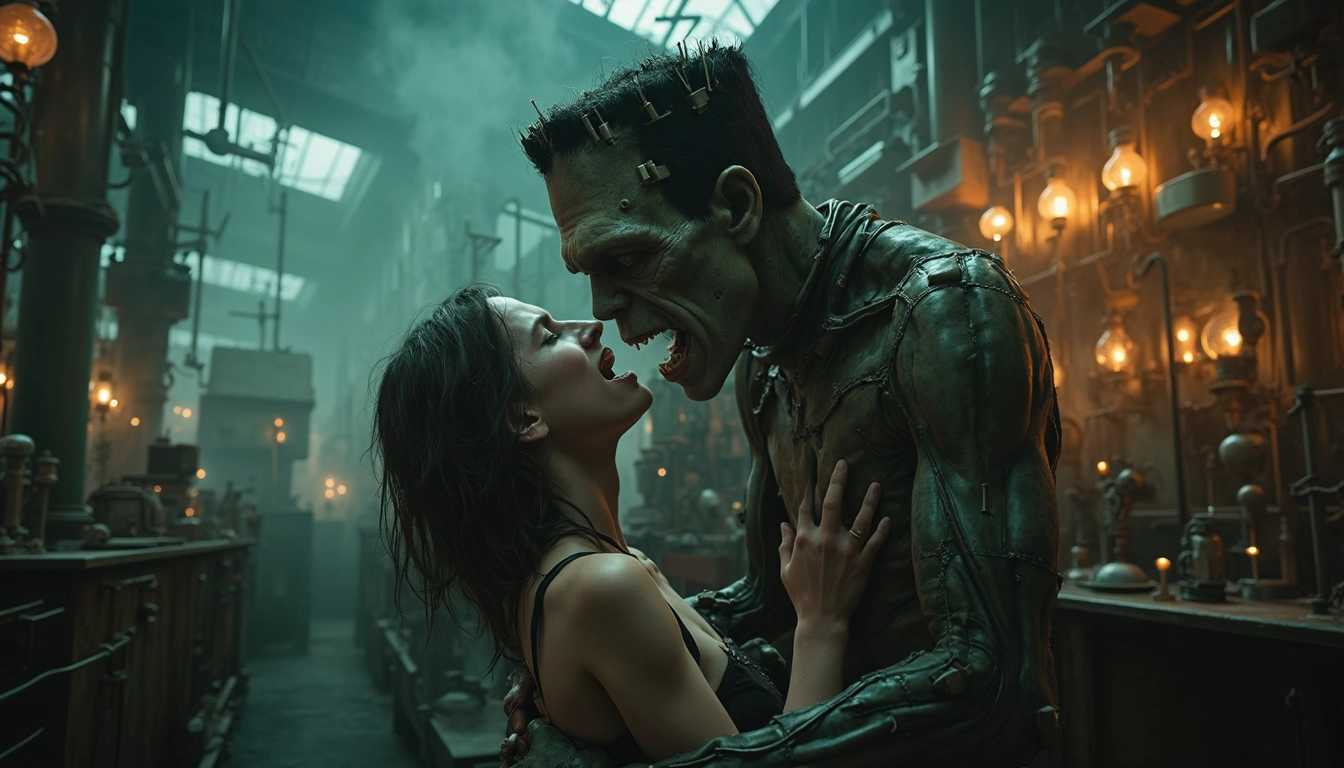 Intimate Encounter in a Gothic Laboratory