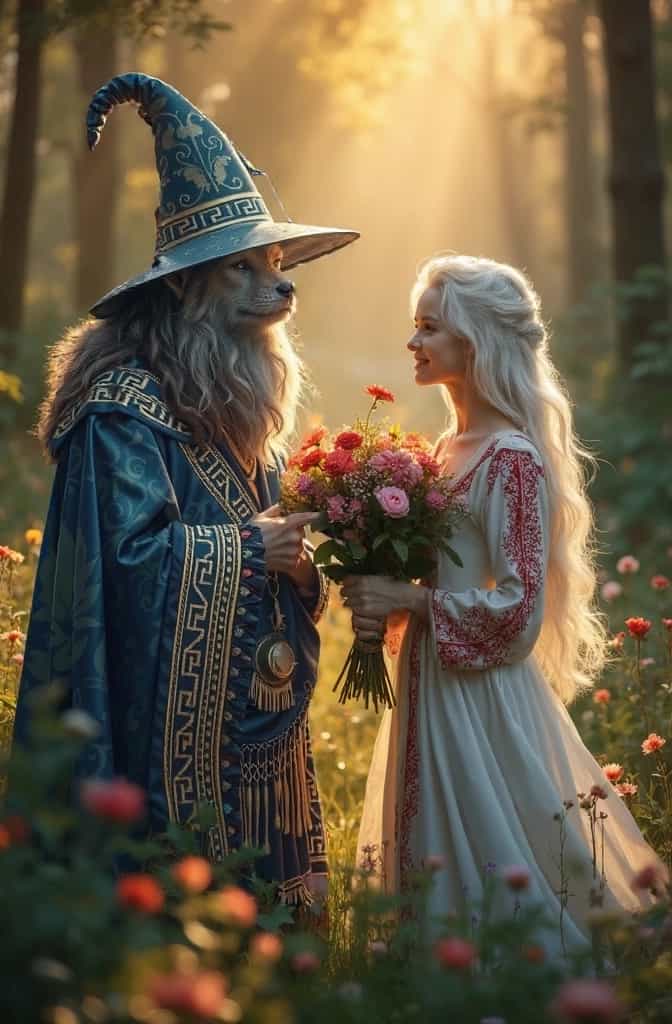 Enchanting Encounters A Fantasy Tale in Floral Splendor