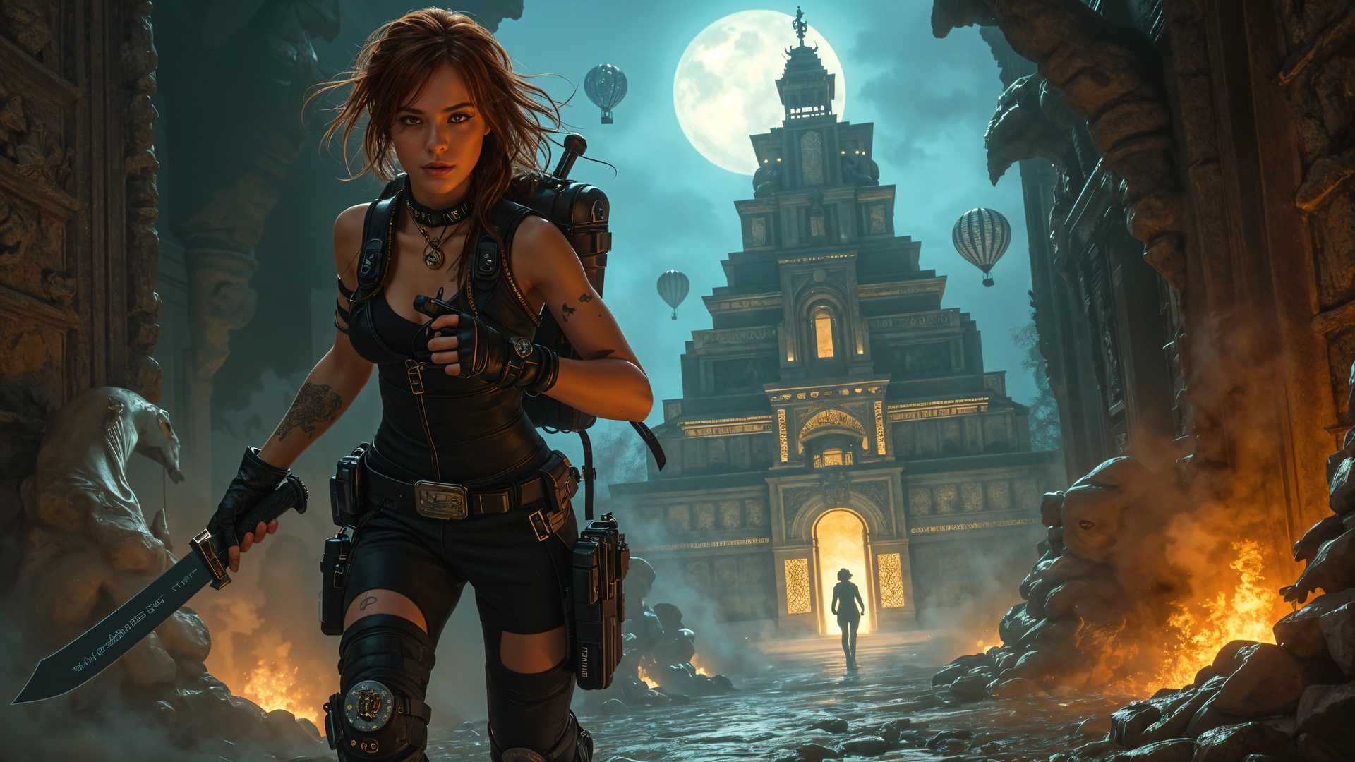 Adventurer in a Post-Apocalyptic Fantasy World