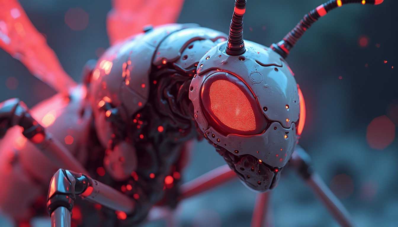 hyperdetailed Cybernetic insectoid female gynoid organism gore 8k resolution 8K 3D glowing neon hyperrealism