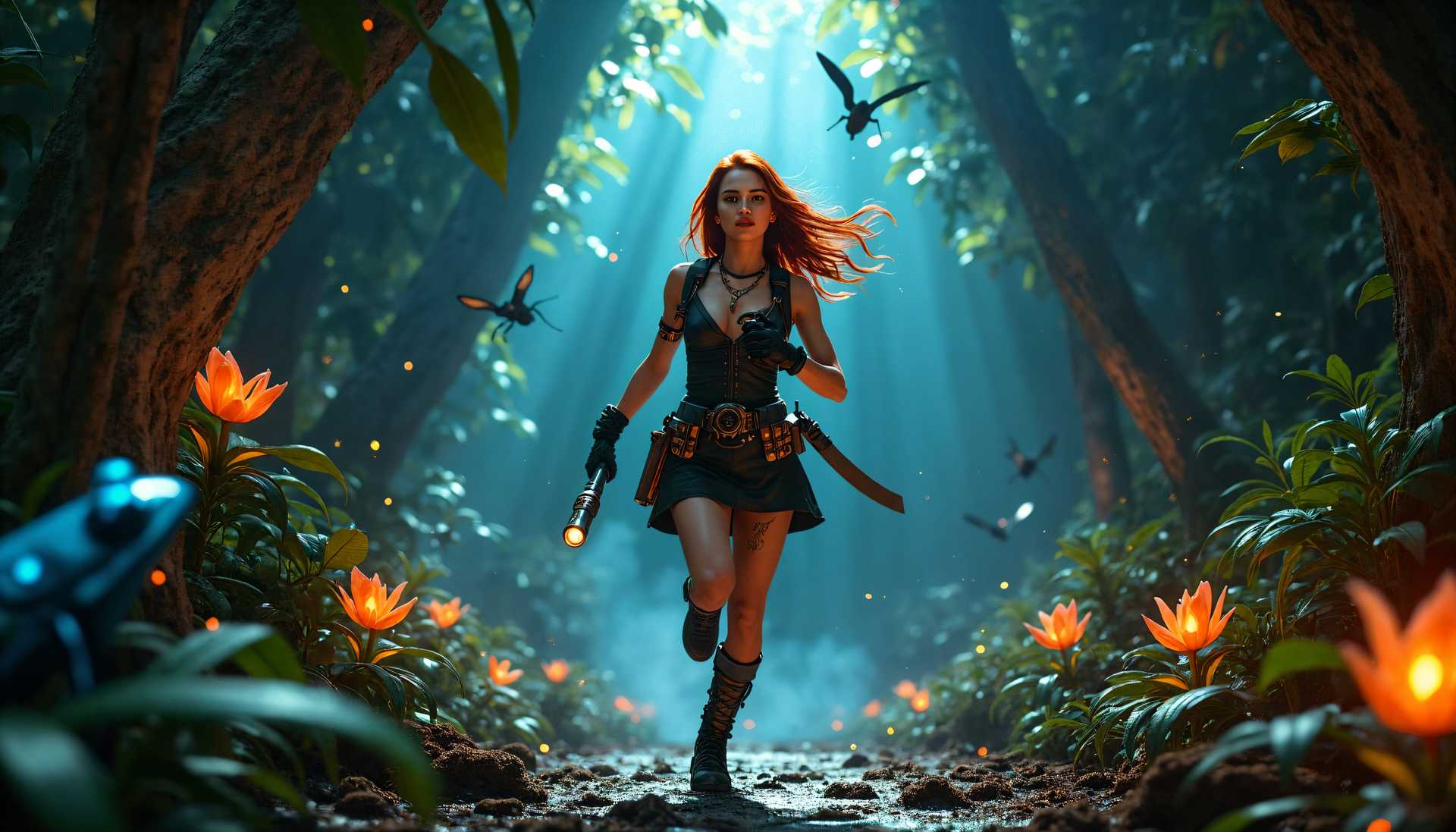 Redhead in a Magical Forest