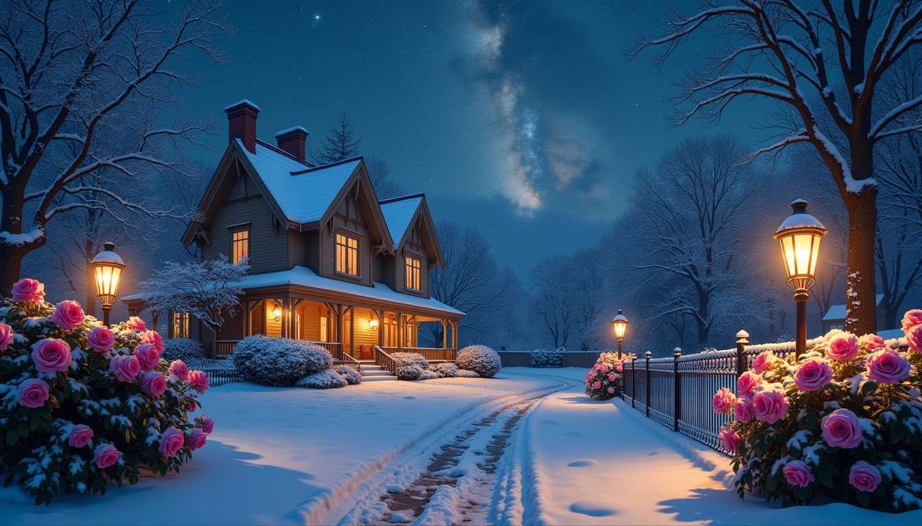 Winter Night at the Enchanted Cottage