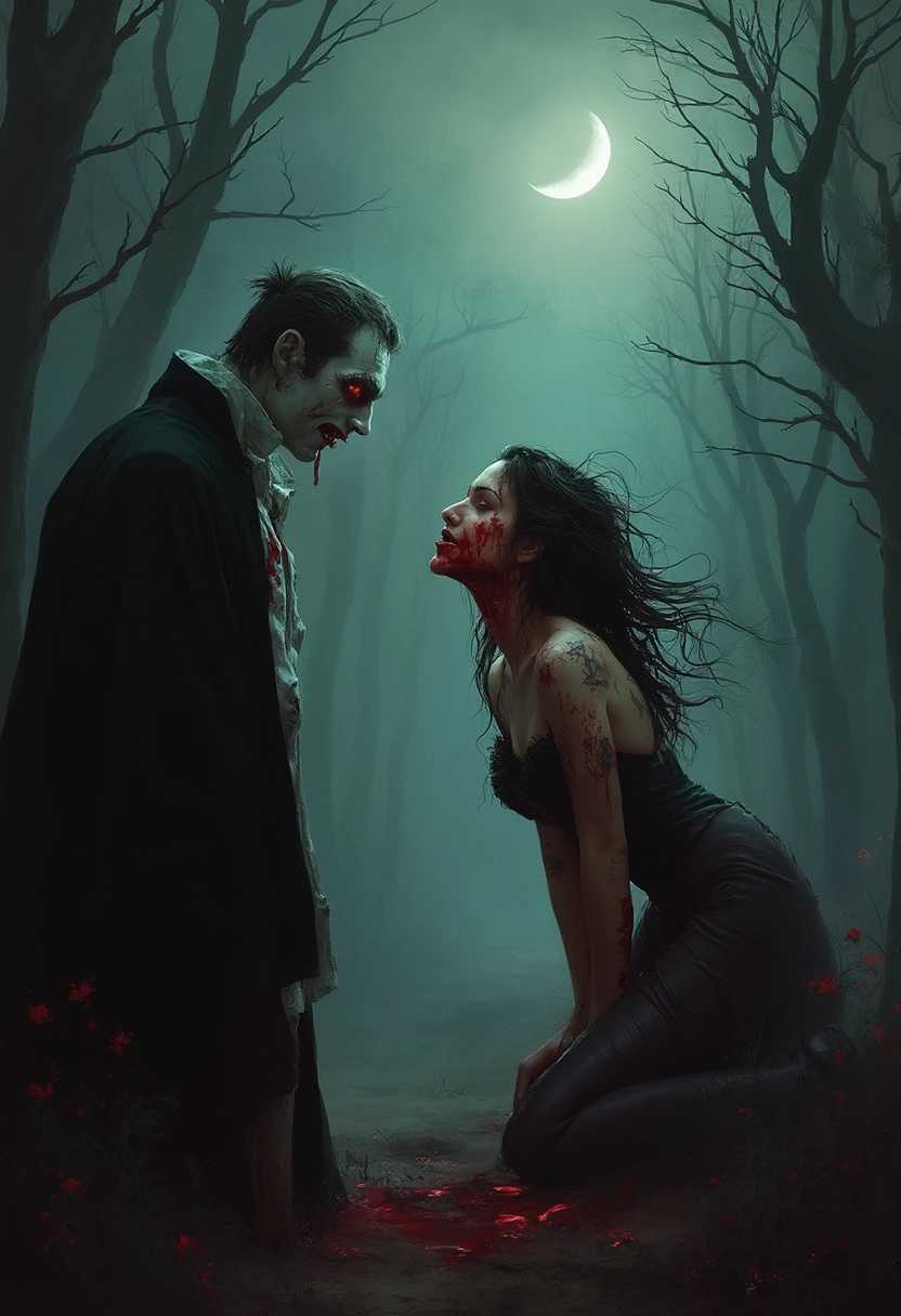 Midnight Encounter in the Haunted Forest