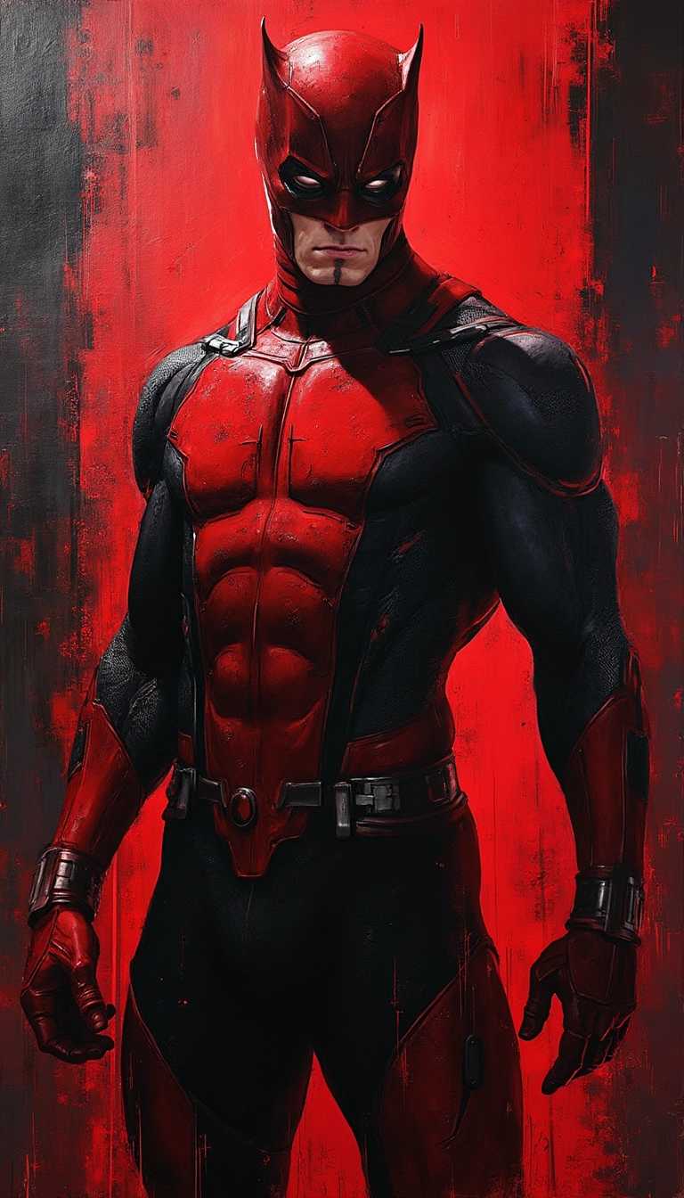 2024 UD Marvel Masterpieces XL 5x7 Daredevil Black Canvas High Series Blaster
