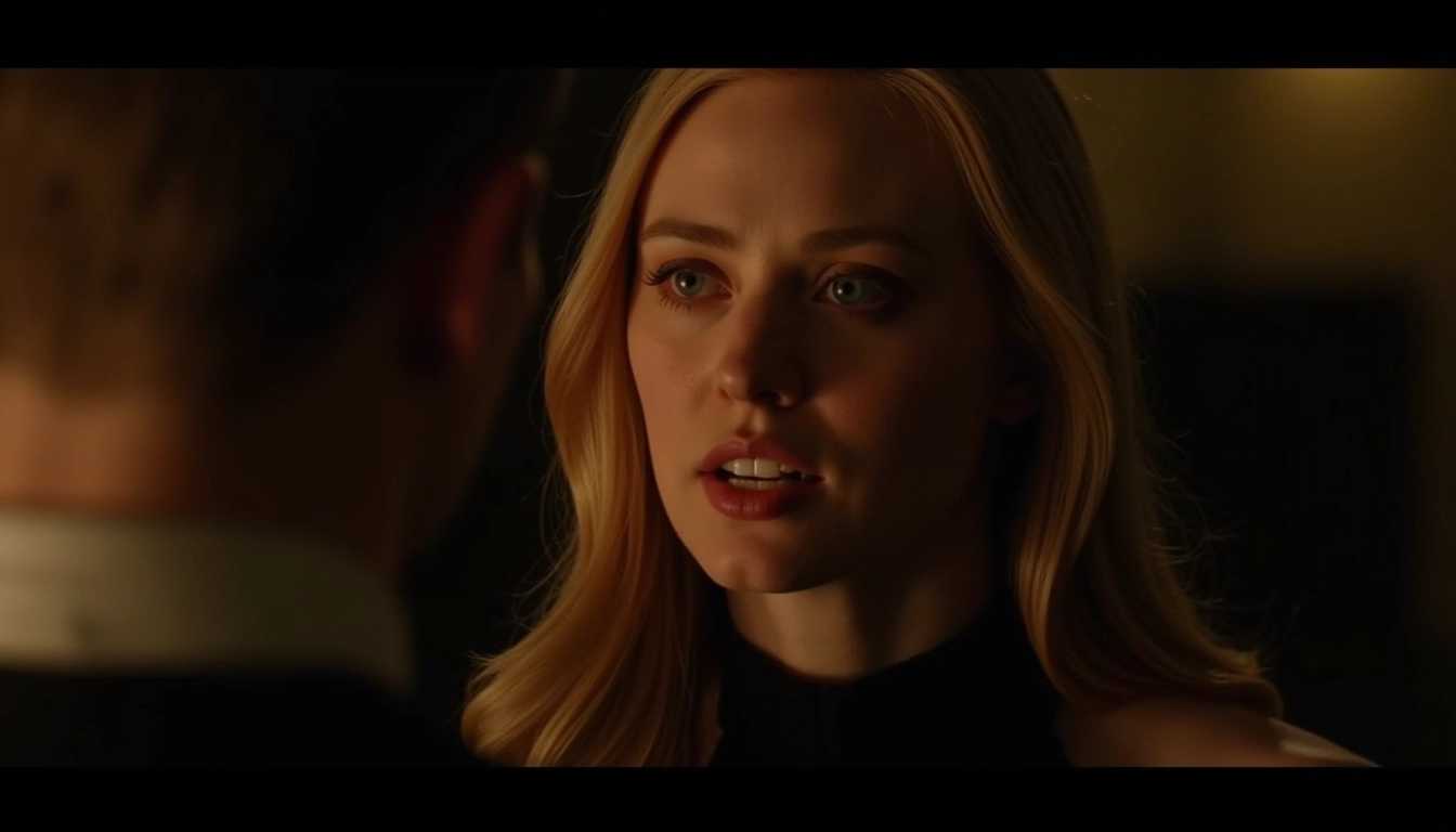 Deborah Ann Woll in a Netflix series Daredevil during a dramatic scene