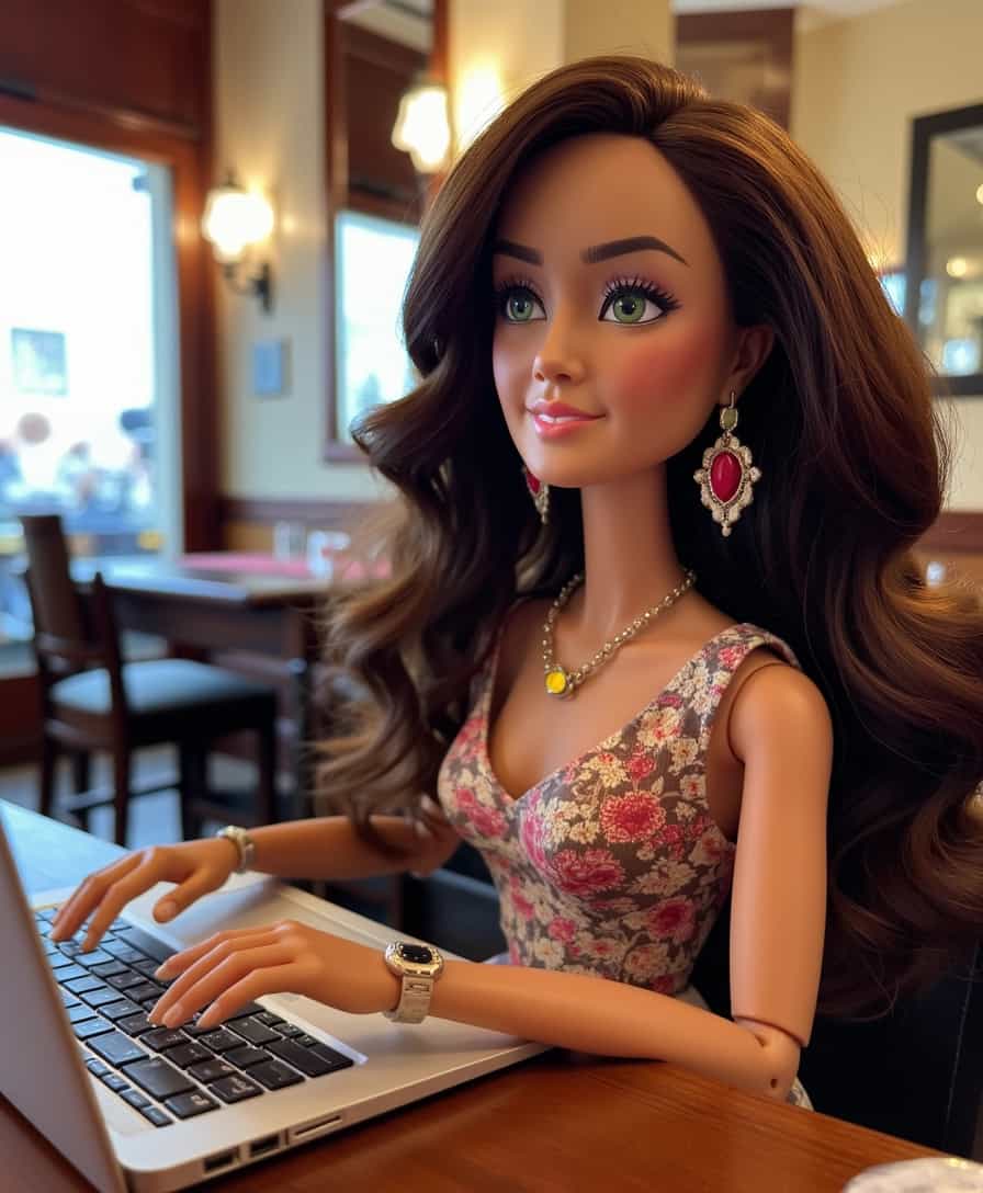 Barbie Doll with Laptop A Fashionable and TechSavvy Toy
