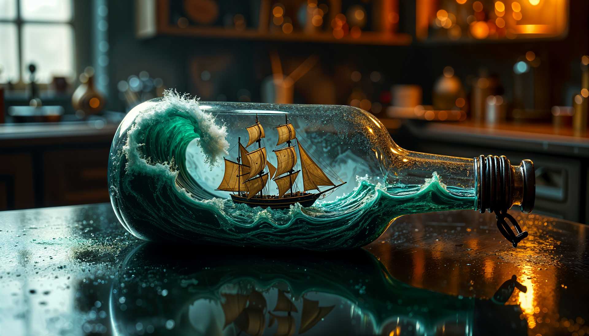 Captured Within: A Shipwreck in a Bottle