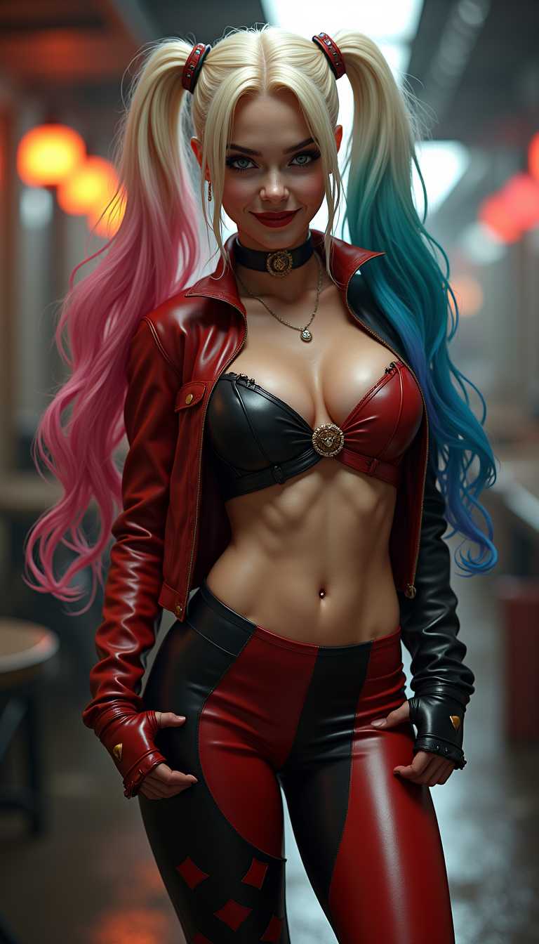 Harley Quinninspired Cosplay A Vibrant and Edgy Take on the Iconic Character