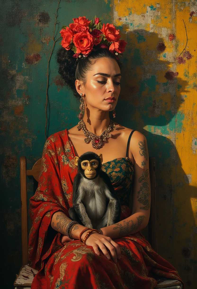 Enigmatic Elegance A Fusion of Human and Animal Artistry
