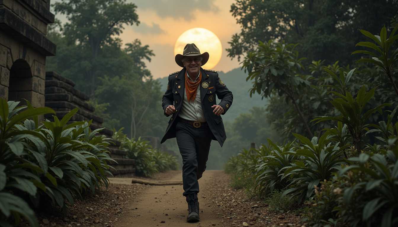 Sunset Run in the Ancient Path