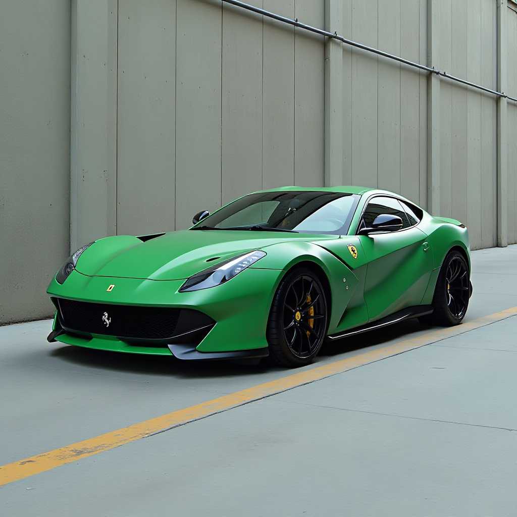matte green ferrari
