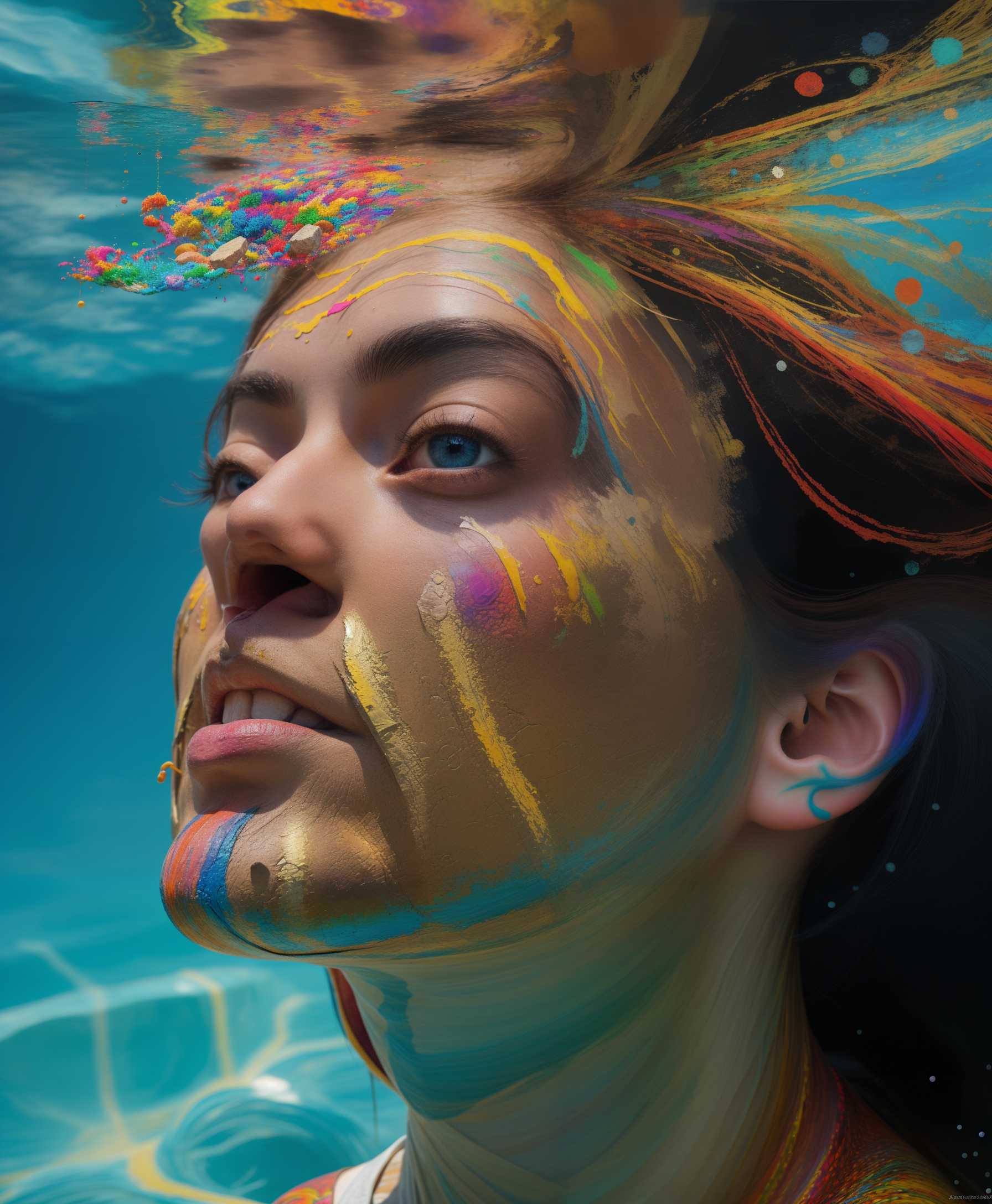 AI-generated image: artistic, creative, abstract, colorful
