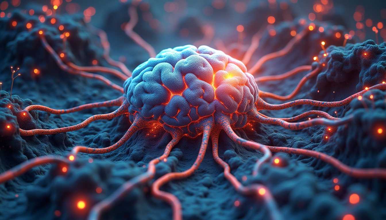 Rendered in a stunning 3D art style, reminiscent of the digital masterpieces created by renowned artist Alex Roman, this visually striking depiction of the human mind presents a surreal and intricate landscape of interconnected neural pathways, pulsing with vibrant colors and energy. The scene is expertly crafted using the powerful Blender 3D software, with a Cycles rendering engine to achieve lifelike lighting and realistic textures. The lighting setup consists of an HDRI environment map for global illumination, combined with carefully placed area lights to accentuate the intricate details and vivid colors of the neural landscape. The renderer settings are optimized for a photorealistic result, with a resolution of 3840x2160 pixels and a high sample count for smooth, noise-free image quality. The composition evokes a sense of wonder and complexity, inviting the viewer to explore the fascinating depths of the human mind.




