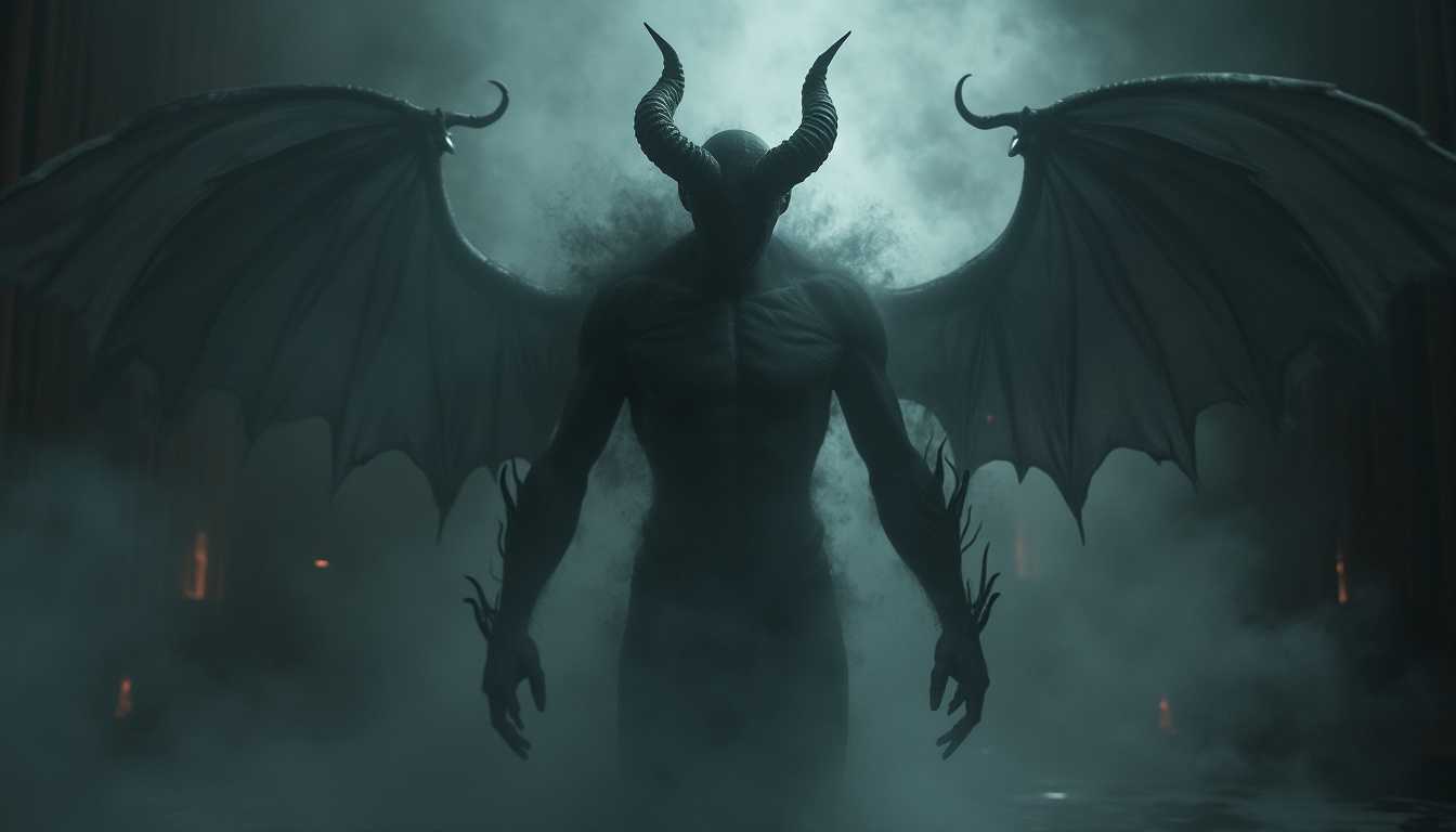 shadowy ephemeral demon made of dark smoke emerging from the shadows, ethereal, shadowy background, demonic, occult, ultra detailed, ominous, photo, volumetric light



