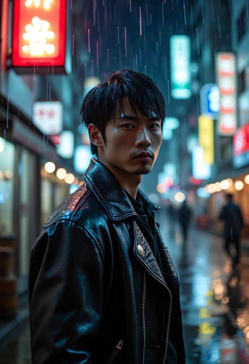 Neon Rain: Urban Solitude