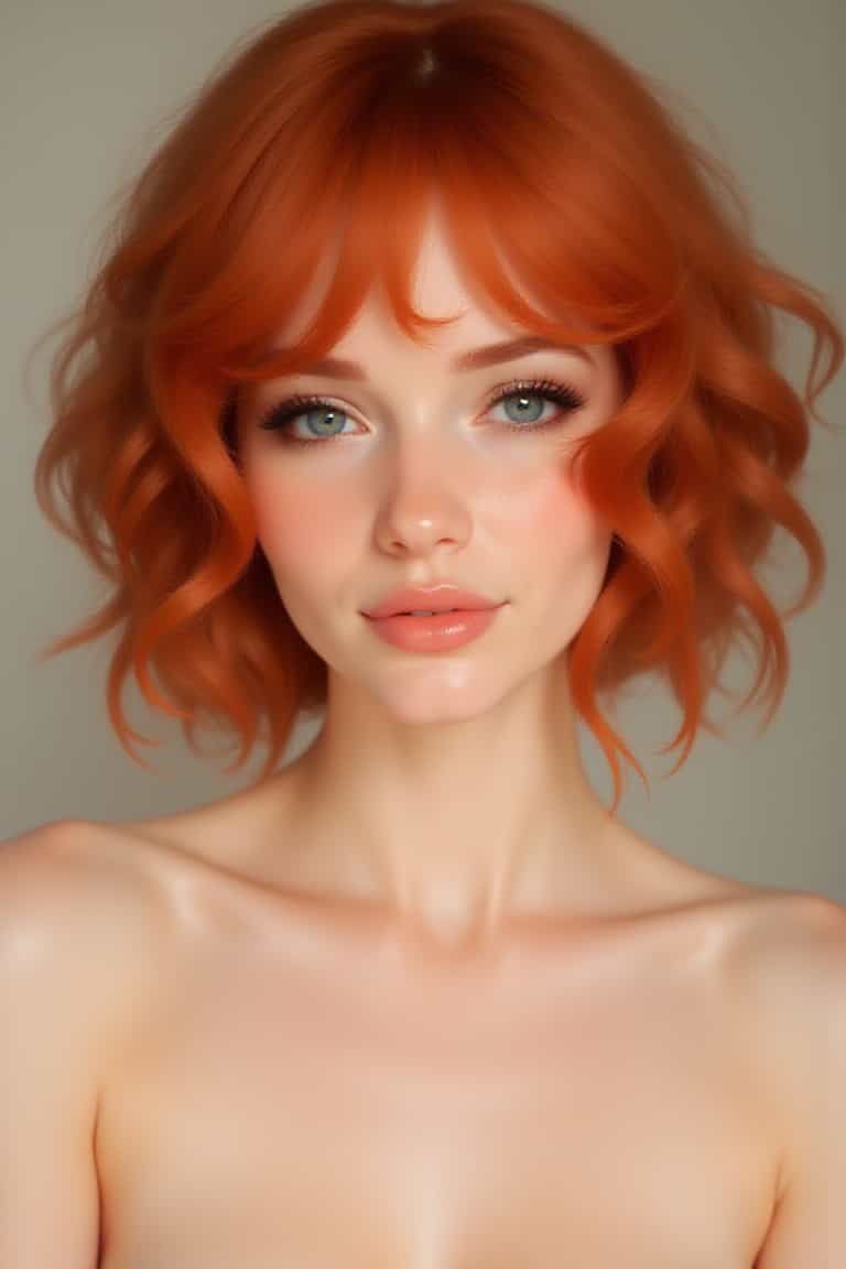 full body photo, posing nude for playboy