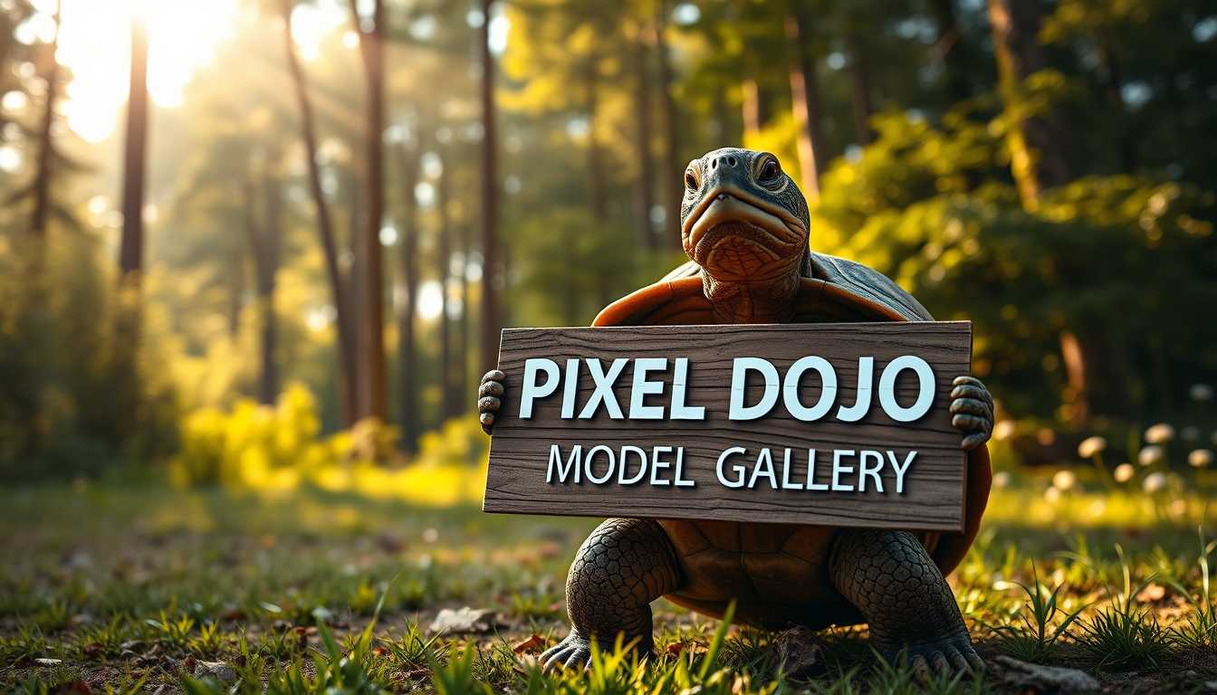 Pixel Dojo Model Gallery A Whimsical Forest Encounter