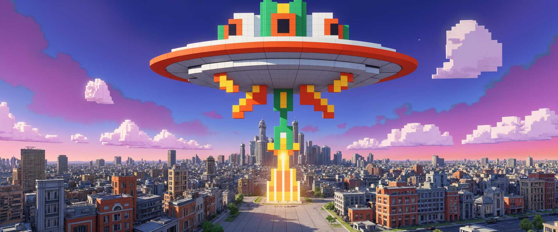 AI-generated image: masterpiece, best quality, highres, sharp image, more detail, crt style, 1nv4d3r , ufolora, ghiblist