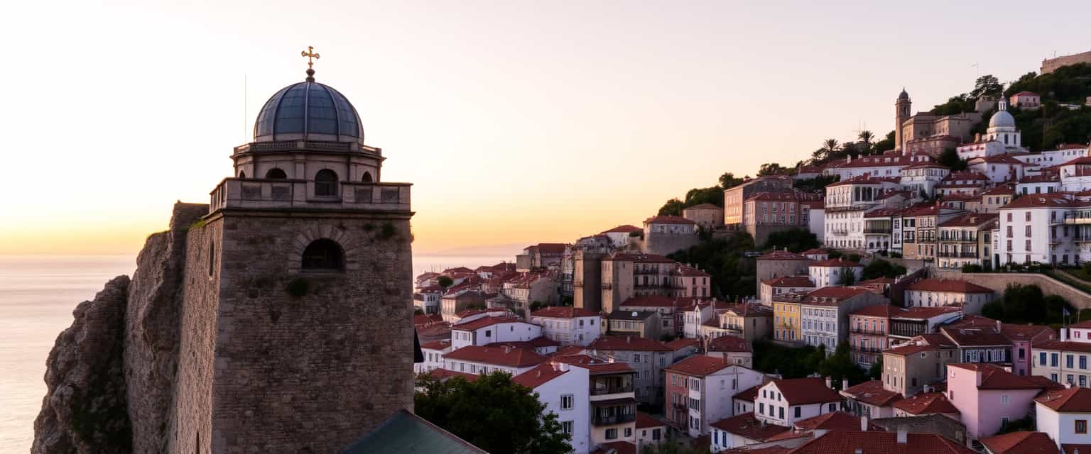 Sunset Serenade A Mediterranean Towns Charm Unveiled