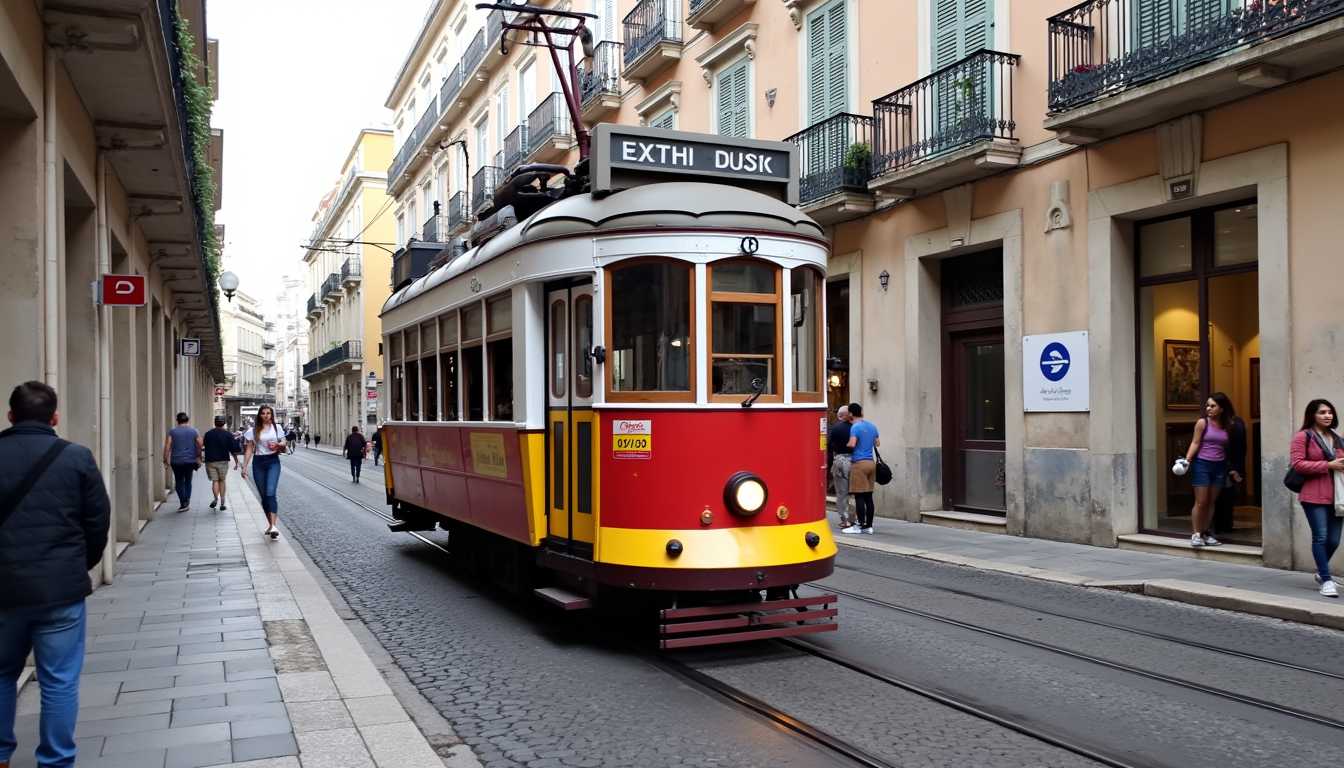 tram 28 in lisbon