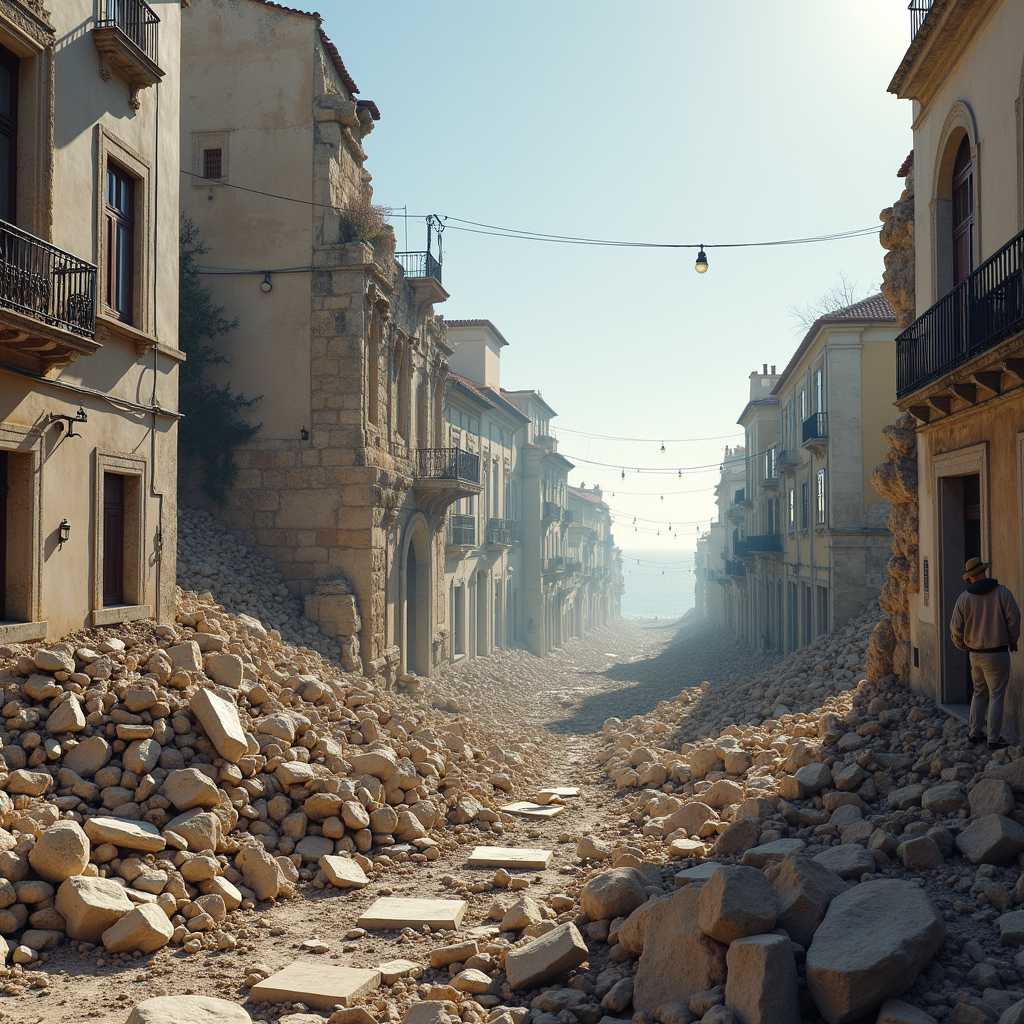 Massive earthquake in Lisbon