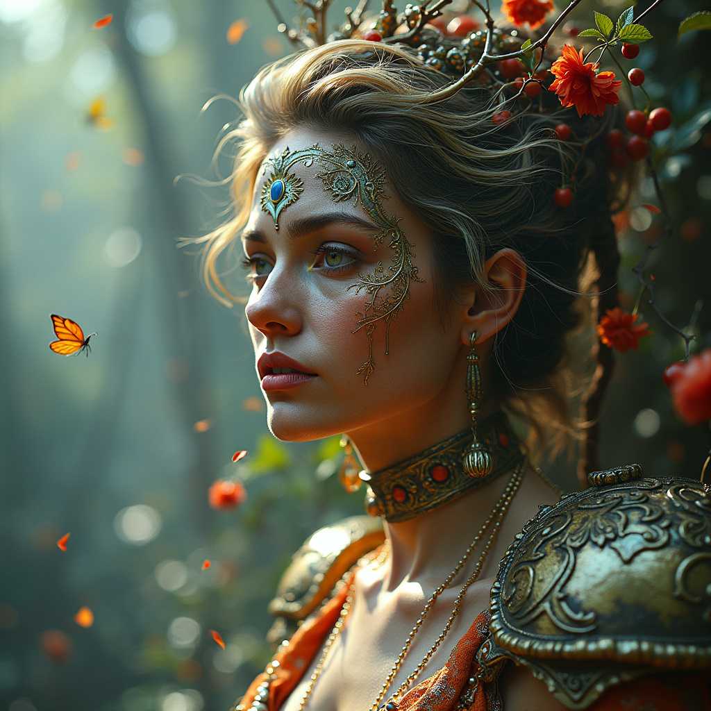 Enchanted Forest Faerie with Butterfly