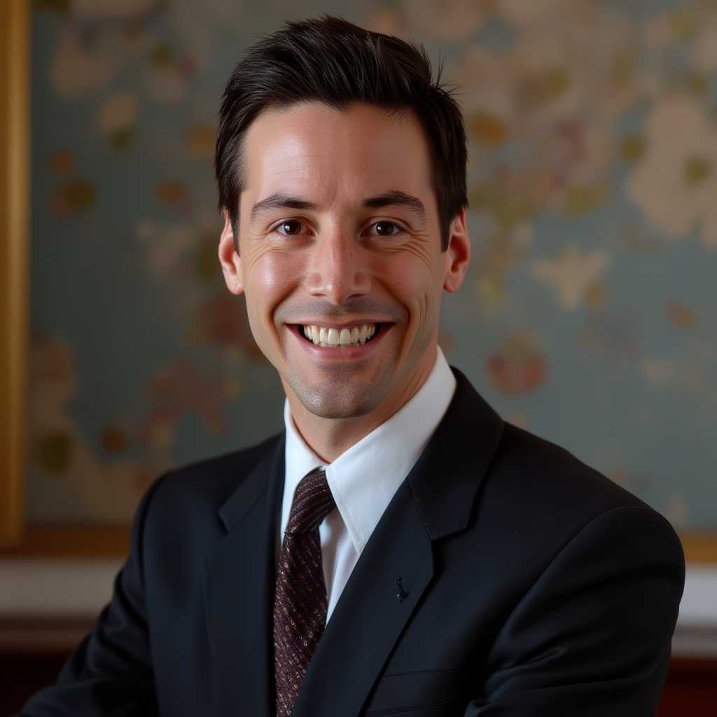 a photo of KNRm, ,KNRj a man in a suit