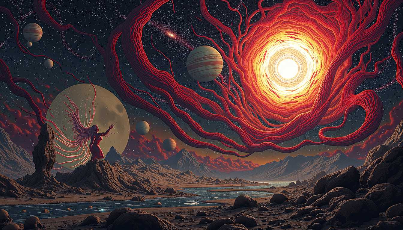 Otherworldly Astral Visions A Surreal Planetary Landscape