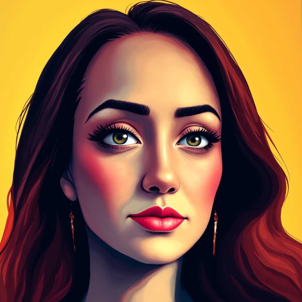pop art style, bold colors, abstract