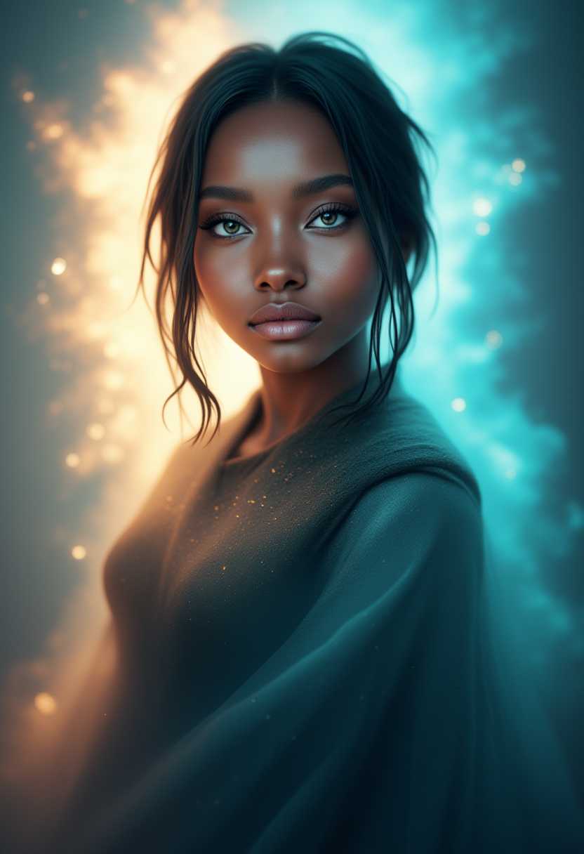 fantasy character, magical elements, ethereal lighting