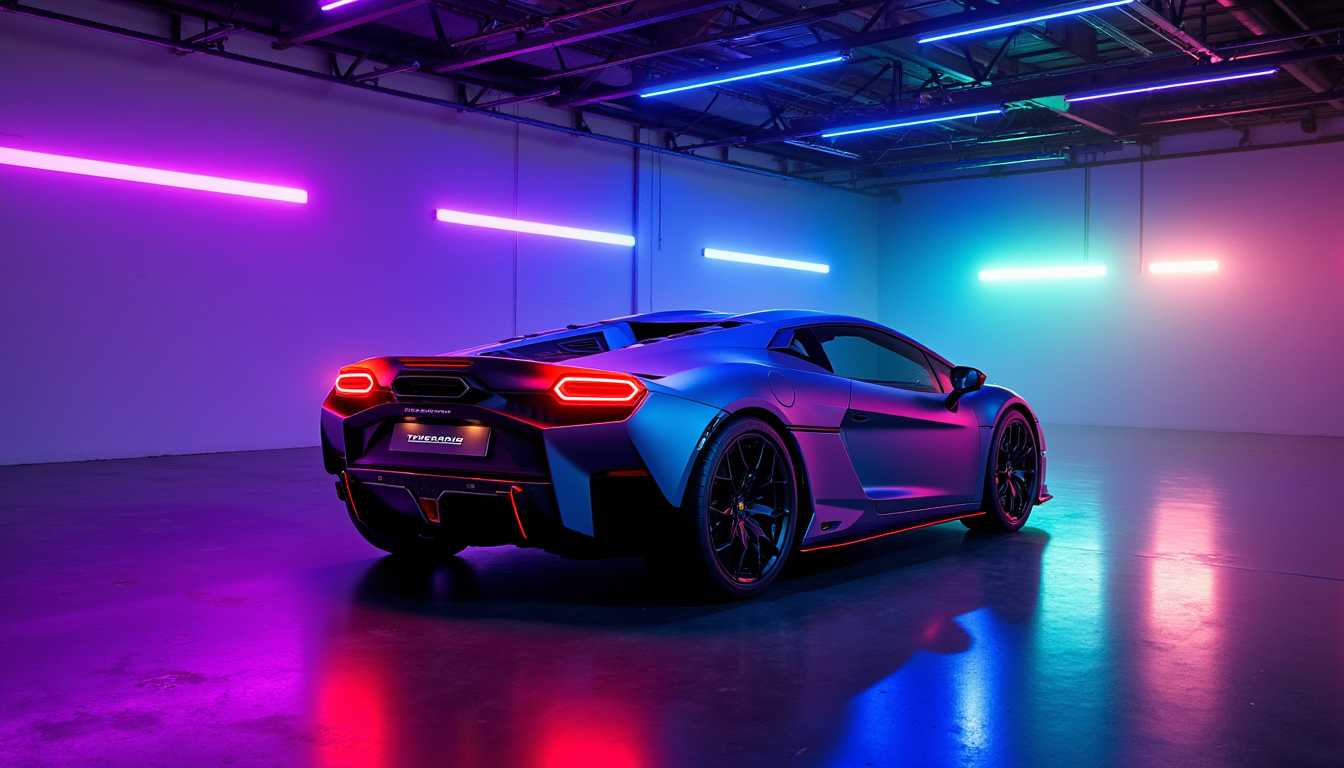 NeonLit Showcase A Glimpse into Automotive Elegance
